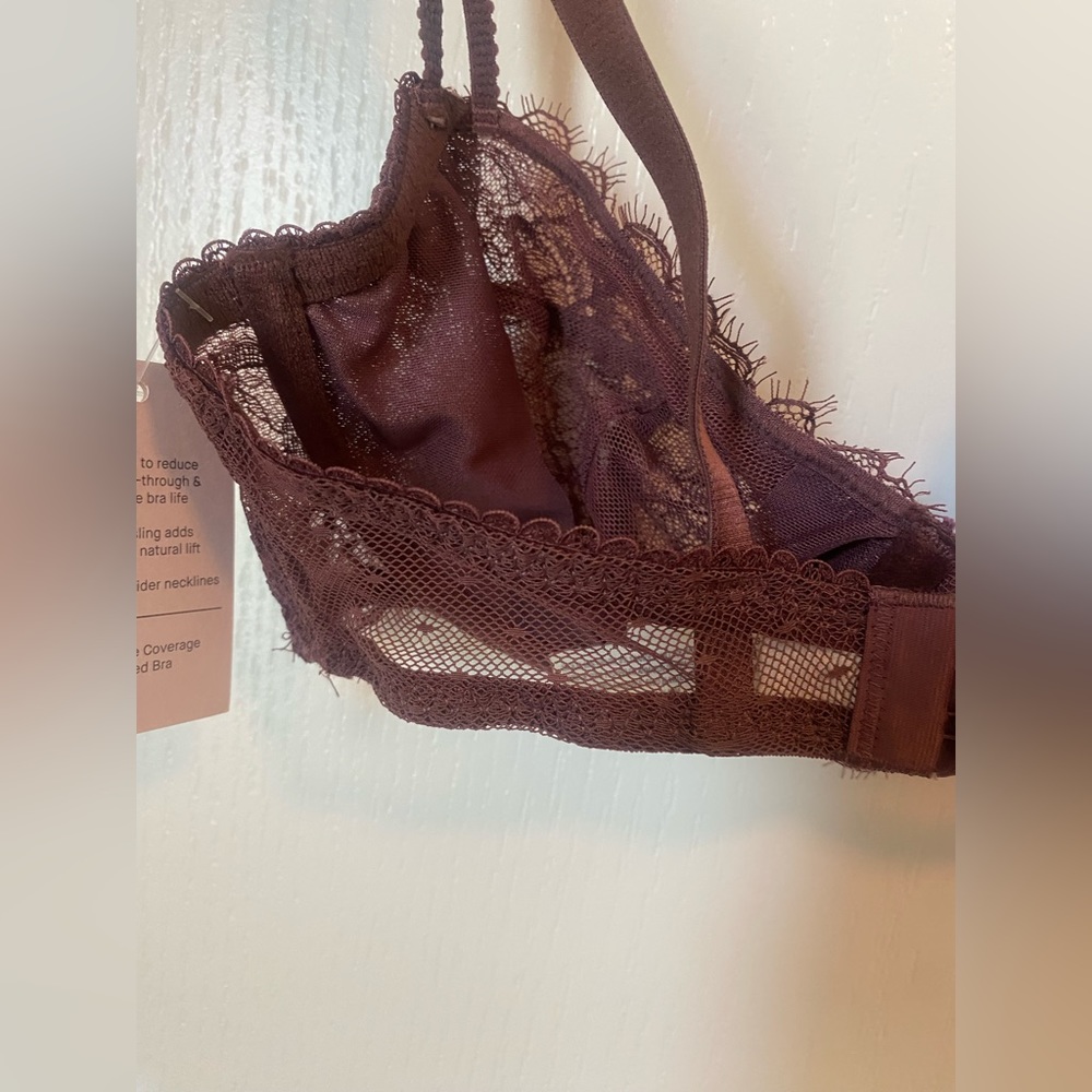 Auden Plum Lacy Bralette - Picture 5 of 7